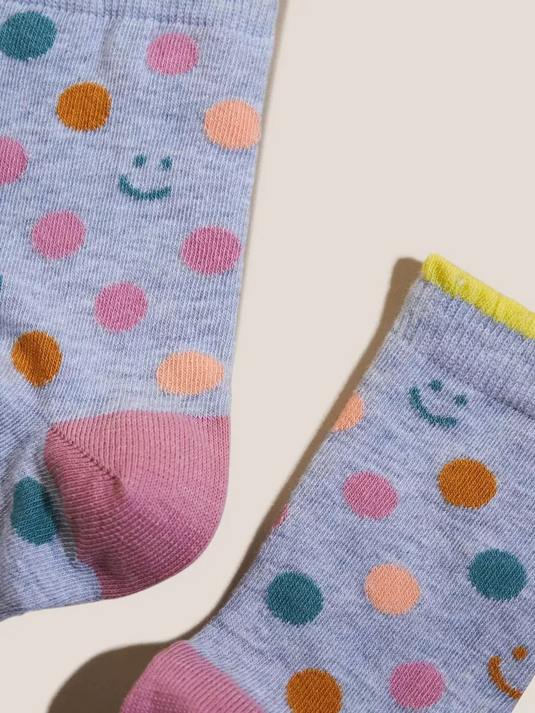 Spot Smiley Face Socks