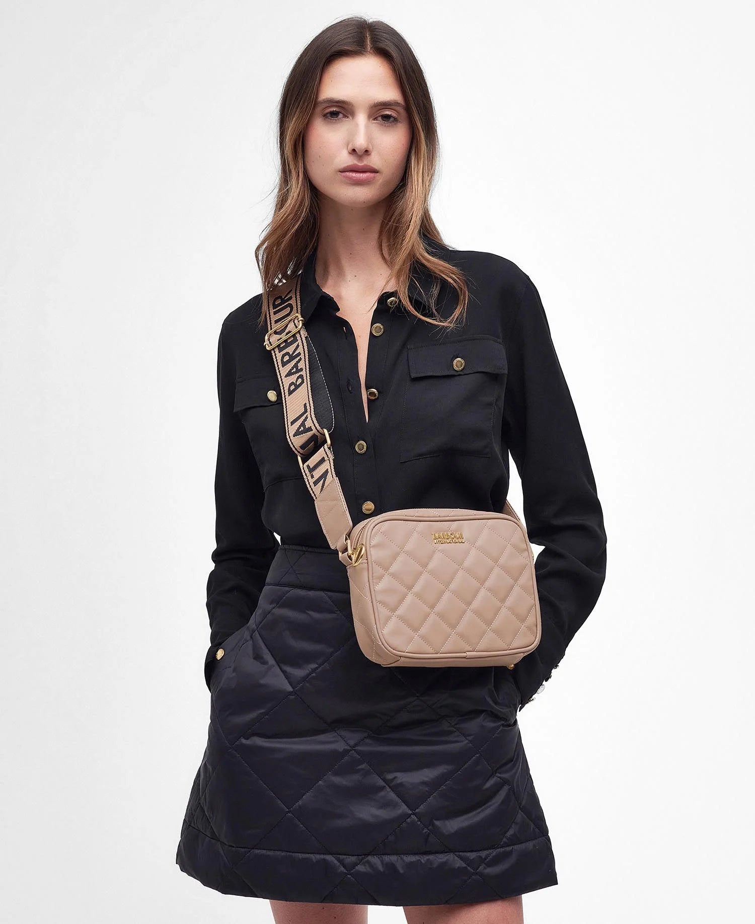 Barbour International Quilted Sloane Crossbody