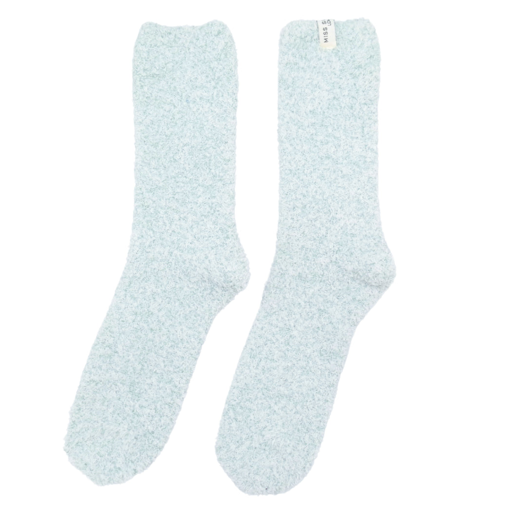 Fuzzy Plain Socks