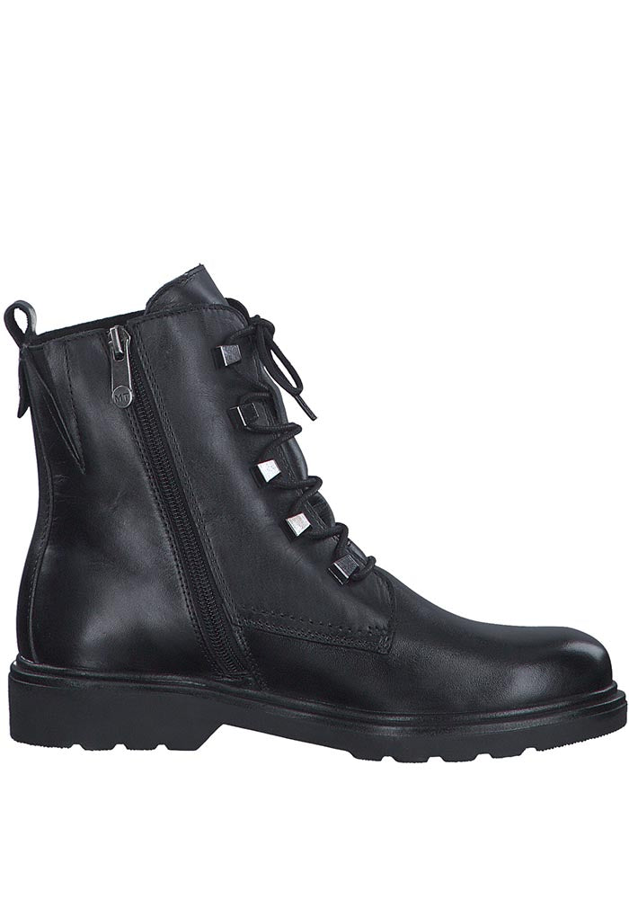 Black Nappa Ankle Boots