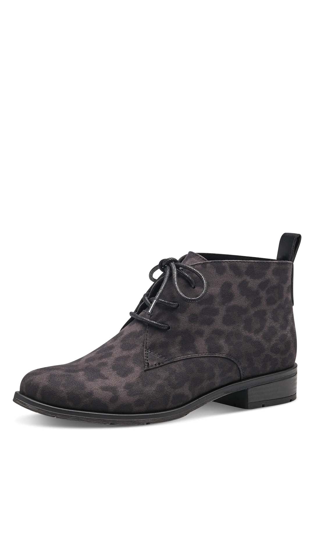 Leo Leopard Print Ankle Boots