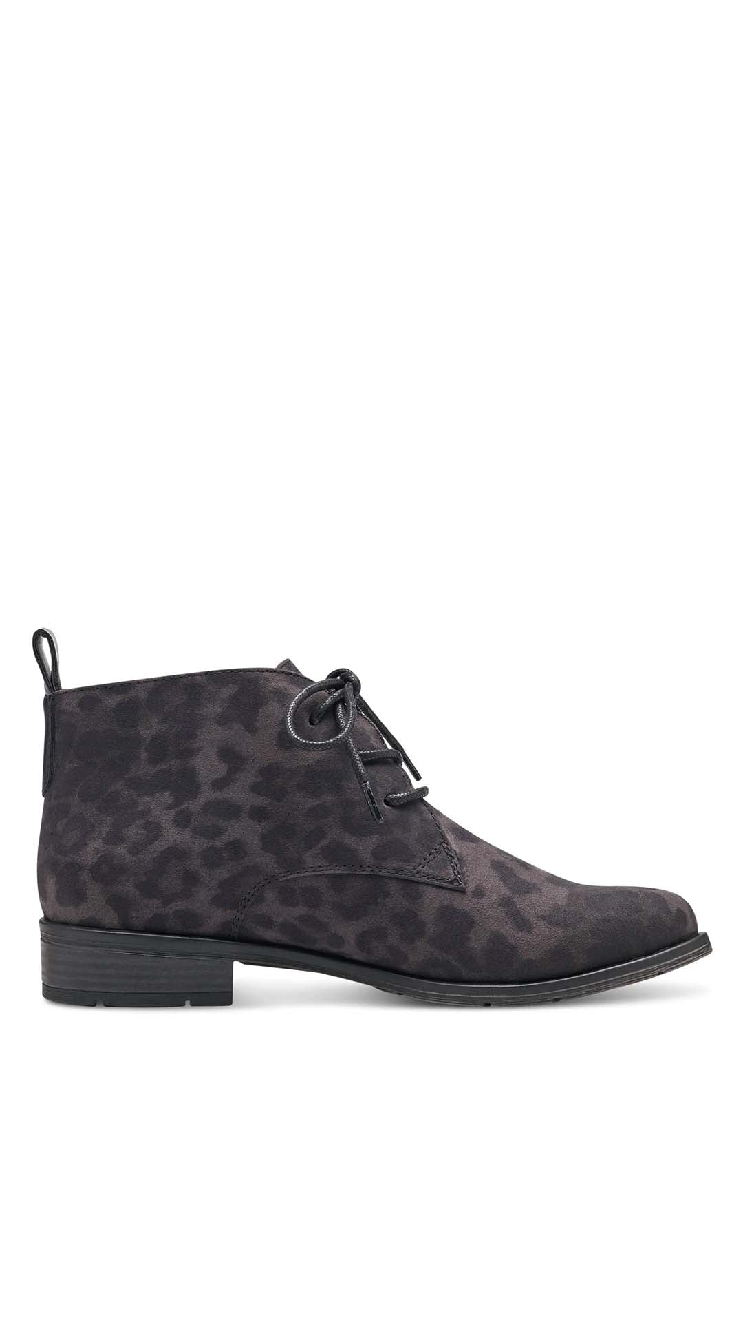 Leo Leopard Print Ankle Boots