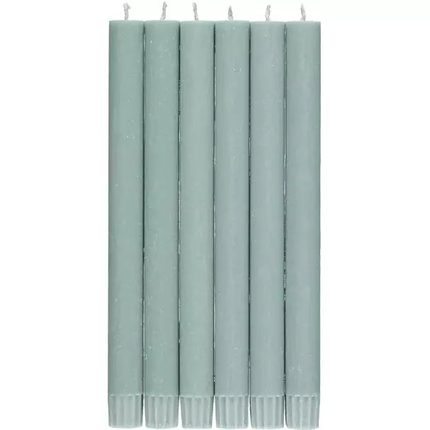 Opaline Green Eco Dinner Candles - escape