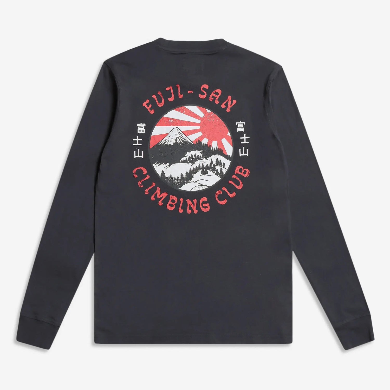 Fuji San Long Sleeve T-Shirt Dark Navy - escape