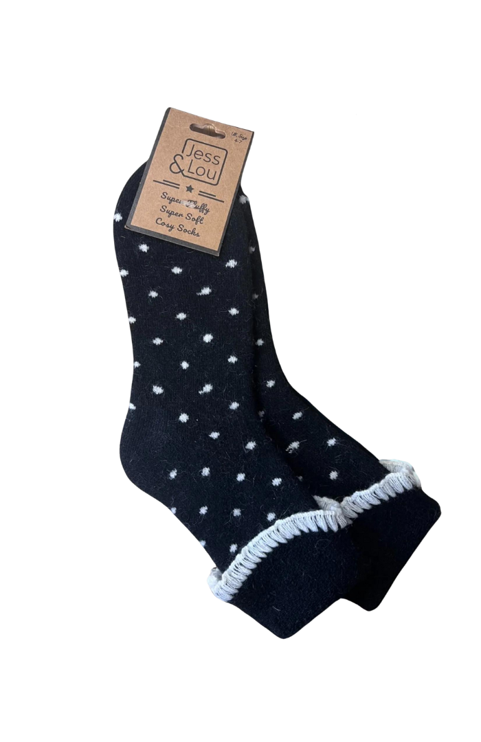 Super Cosy Dotty Cuff Socks