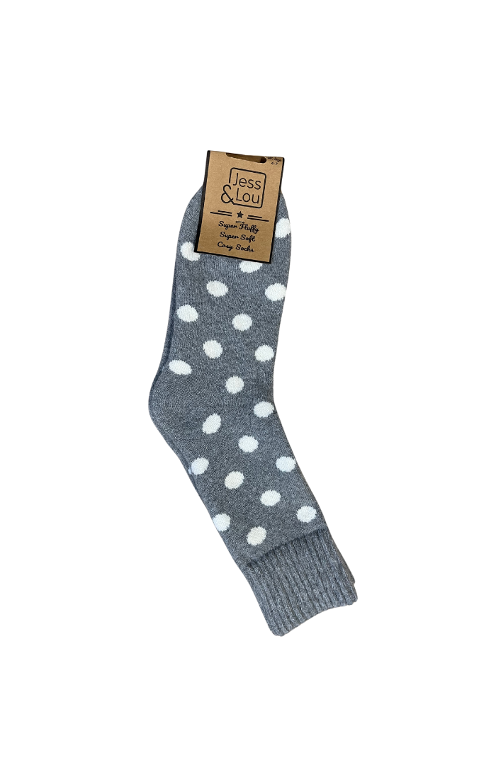 Splendid Spots Ribbed Socks