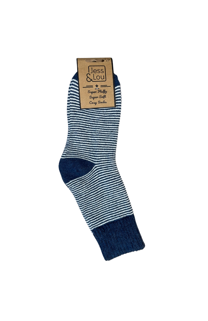 Sleek Stripe Ribbed Socks