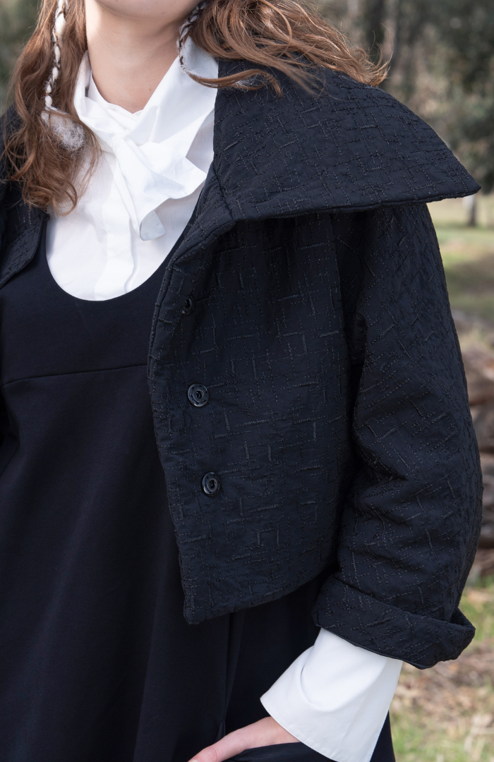 Large Collar Woven Jacket