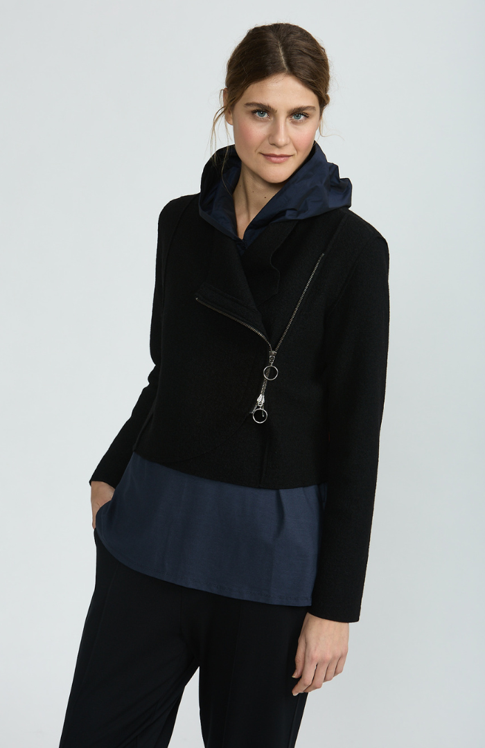 High Collar Wrap Jacket