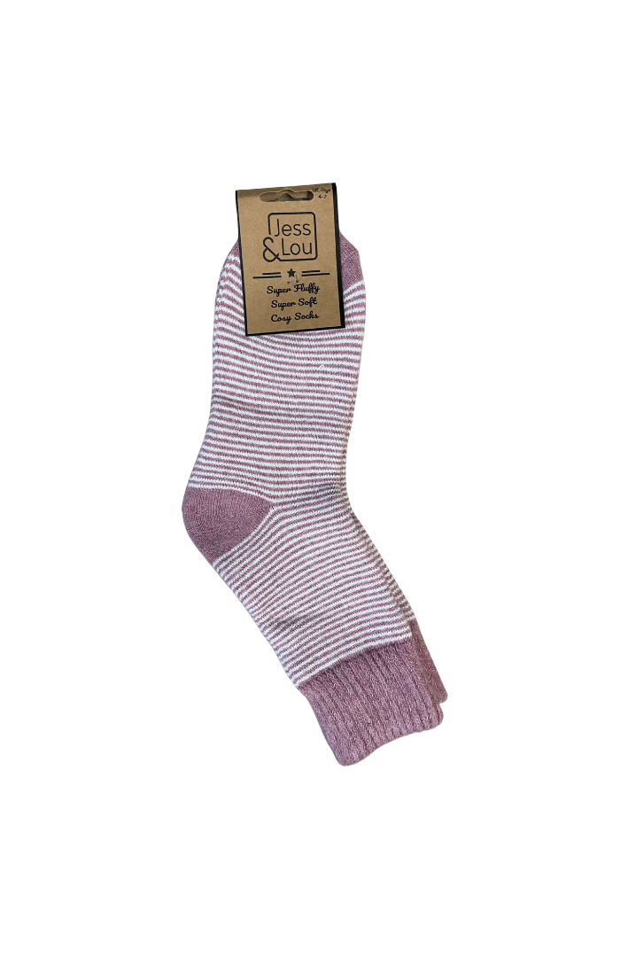 Sleek Stripe Ribbed Socks