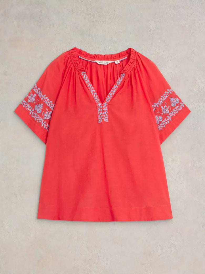 Anna Cotton Embroidered Top