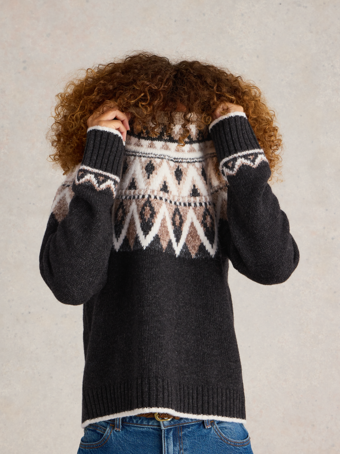 Mono Fairisle Jumper