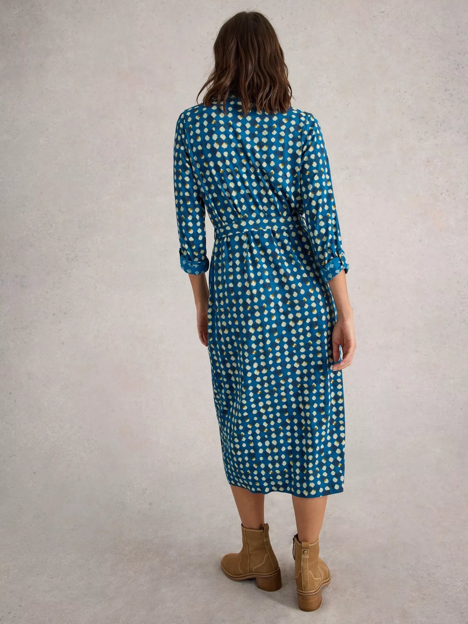 Annie Jersey Shirt Dress Blue PR