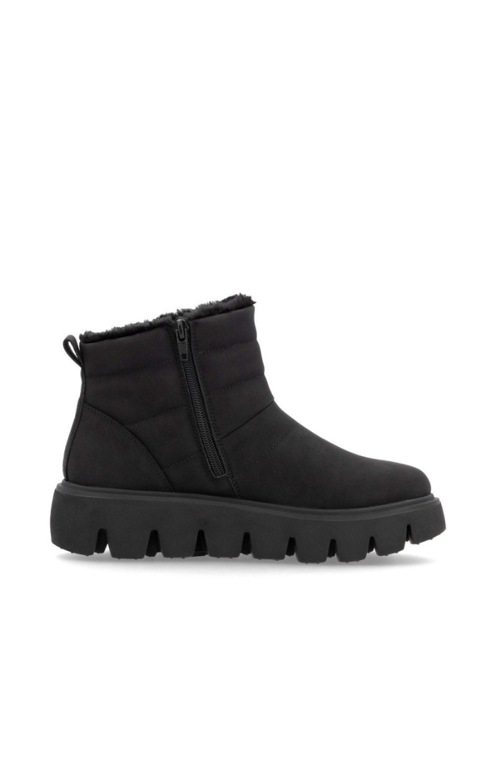 Wool Lined Boots Black