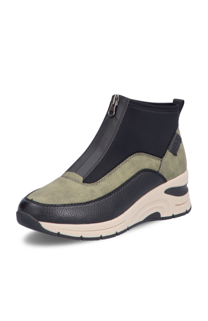 Textile Mix Contemporary Boot Low