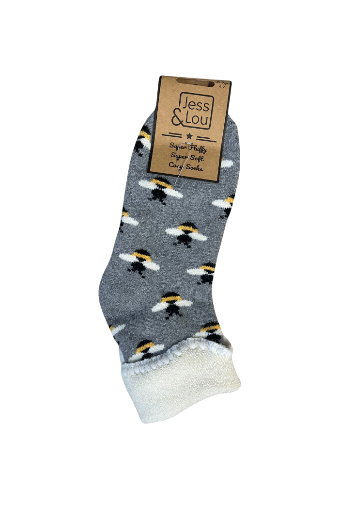 Supergemütliche Socken mit wunderschönen Bienen