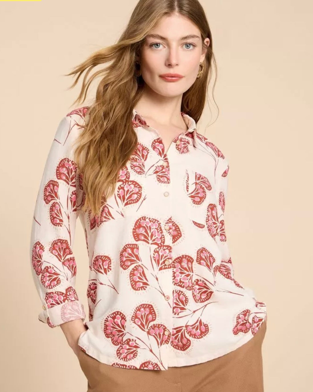 Sophie Printed Organic Cotton Shirt
