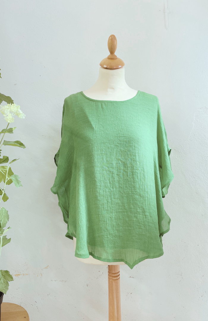 Bamboo Frilly Top S08