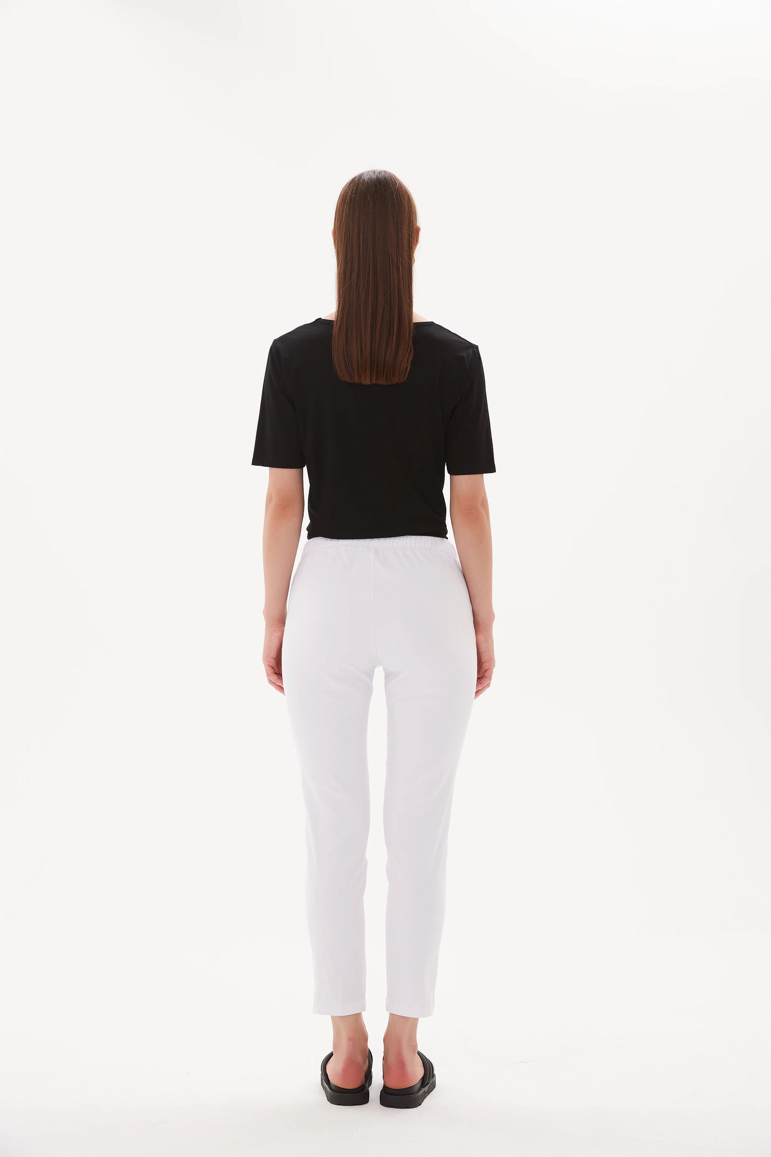 Straight Crop Pant High Ankle