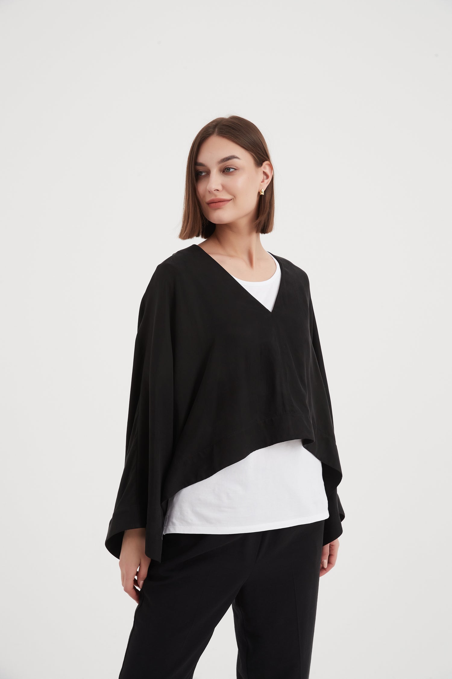 V-Neck Oversized Layer Top