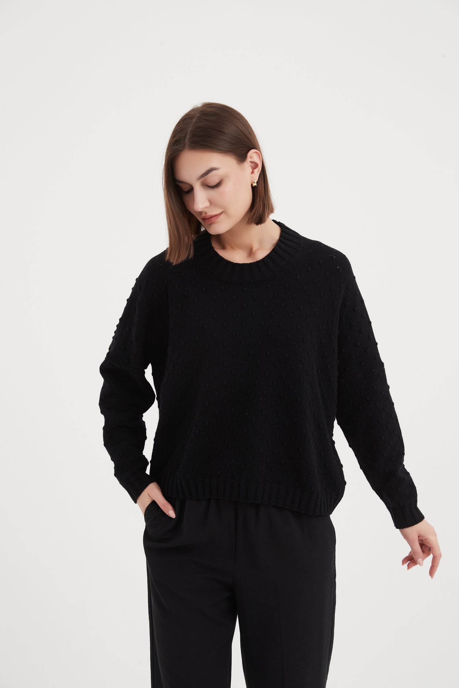 Textured Spot Knit