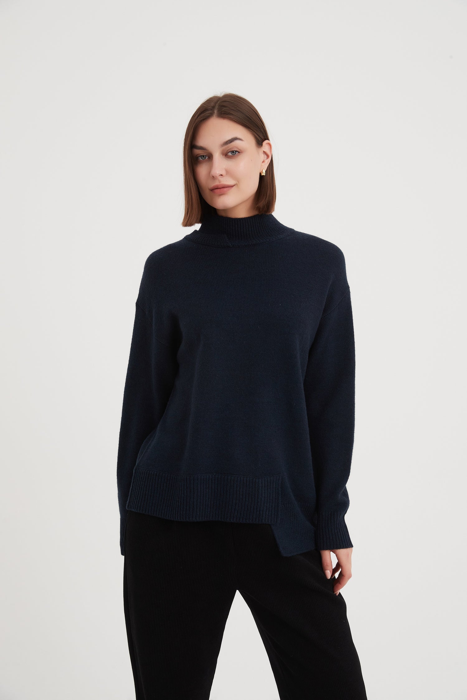 Asymmetric Hem Knit