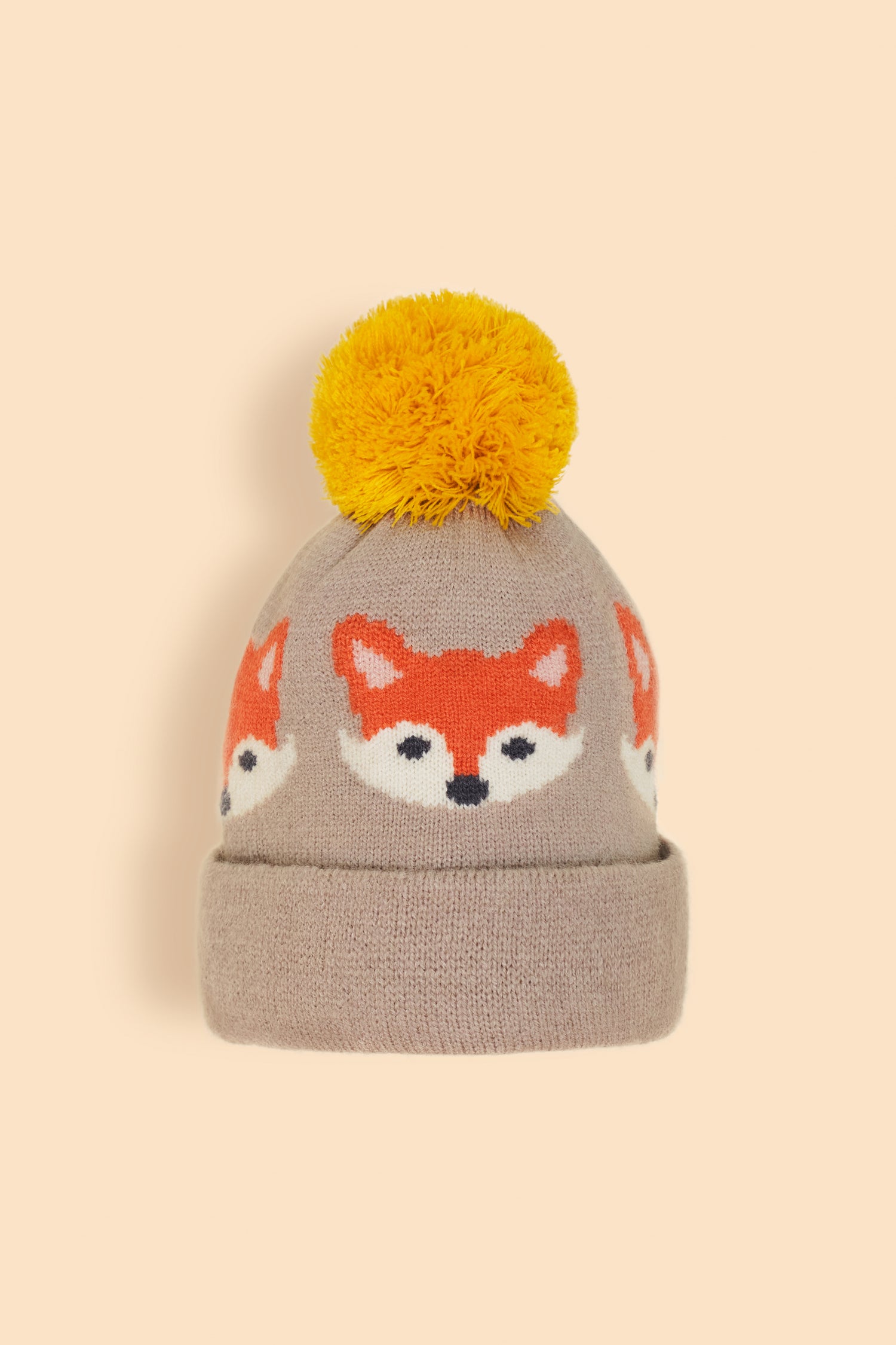 Children's Hat Fox in Slate