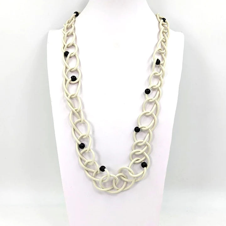 Knotted Neoprene Necklace