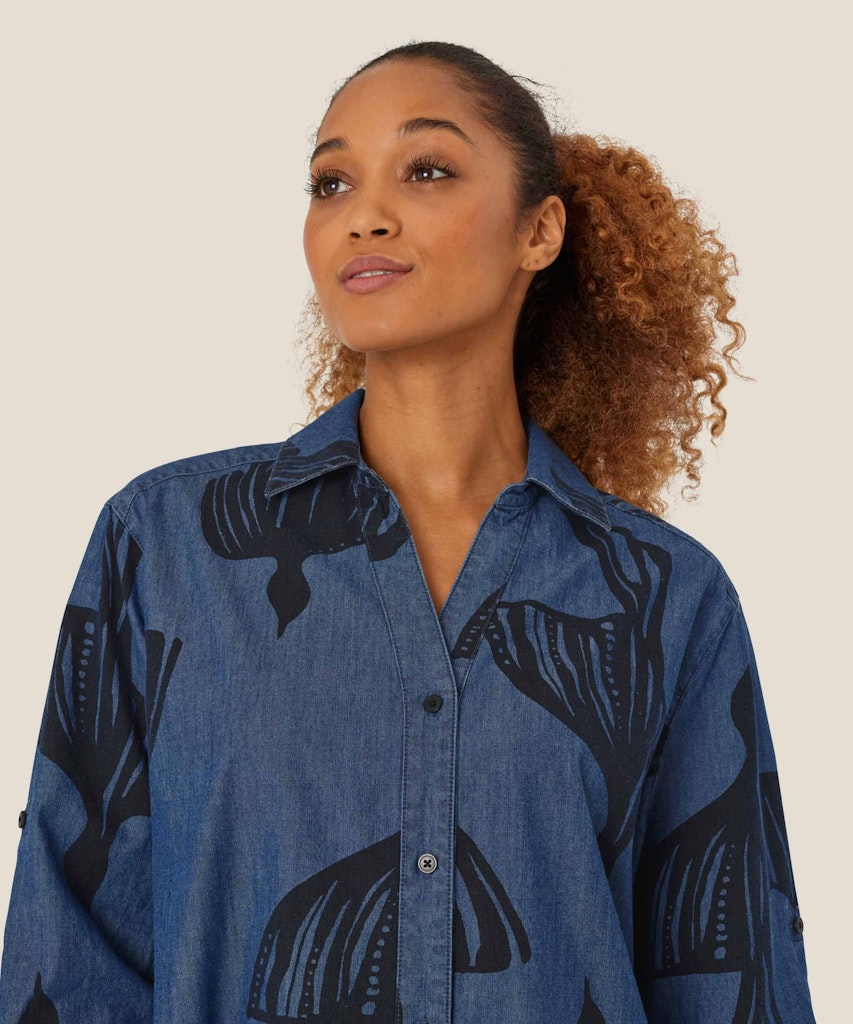 Ireba Dark Denim Shirt