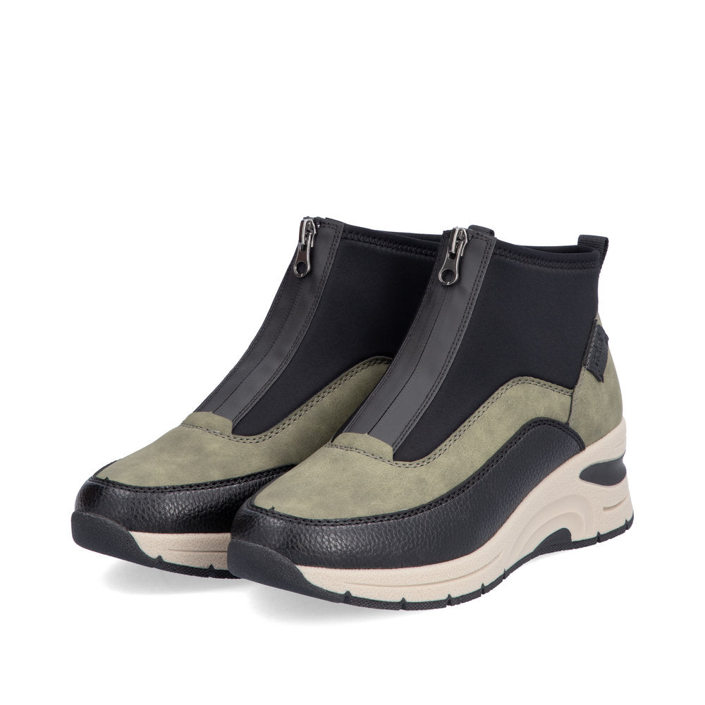 Textile Mix Contemporary Boot Low