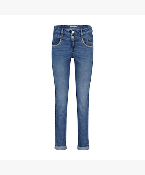 Sienna 1 Zip Embroidery Jeans