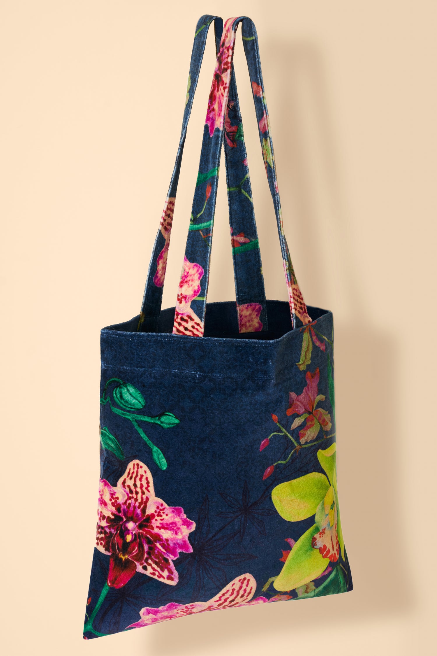 Exotic Evening Velvet Tote Bag