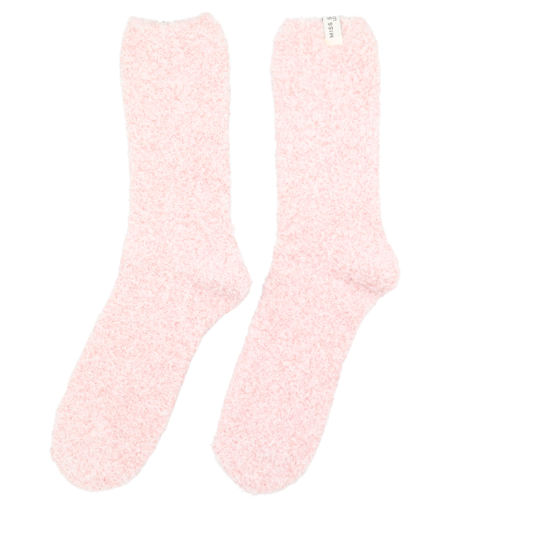 Fuzzy Plain Socks