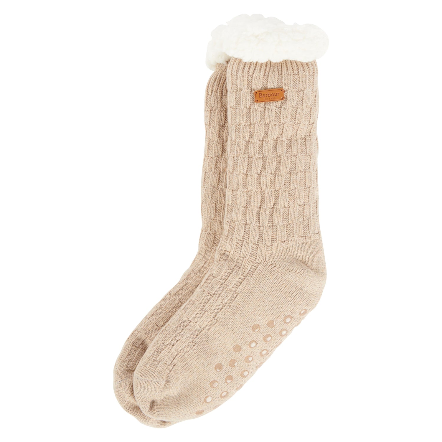 Barbour Cable Knit Lounge Sock