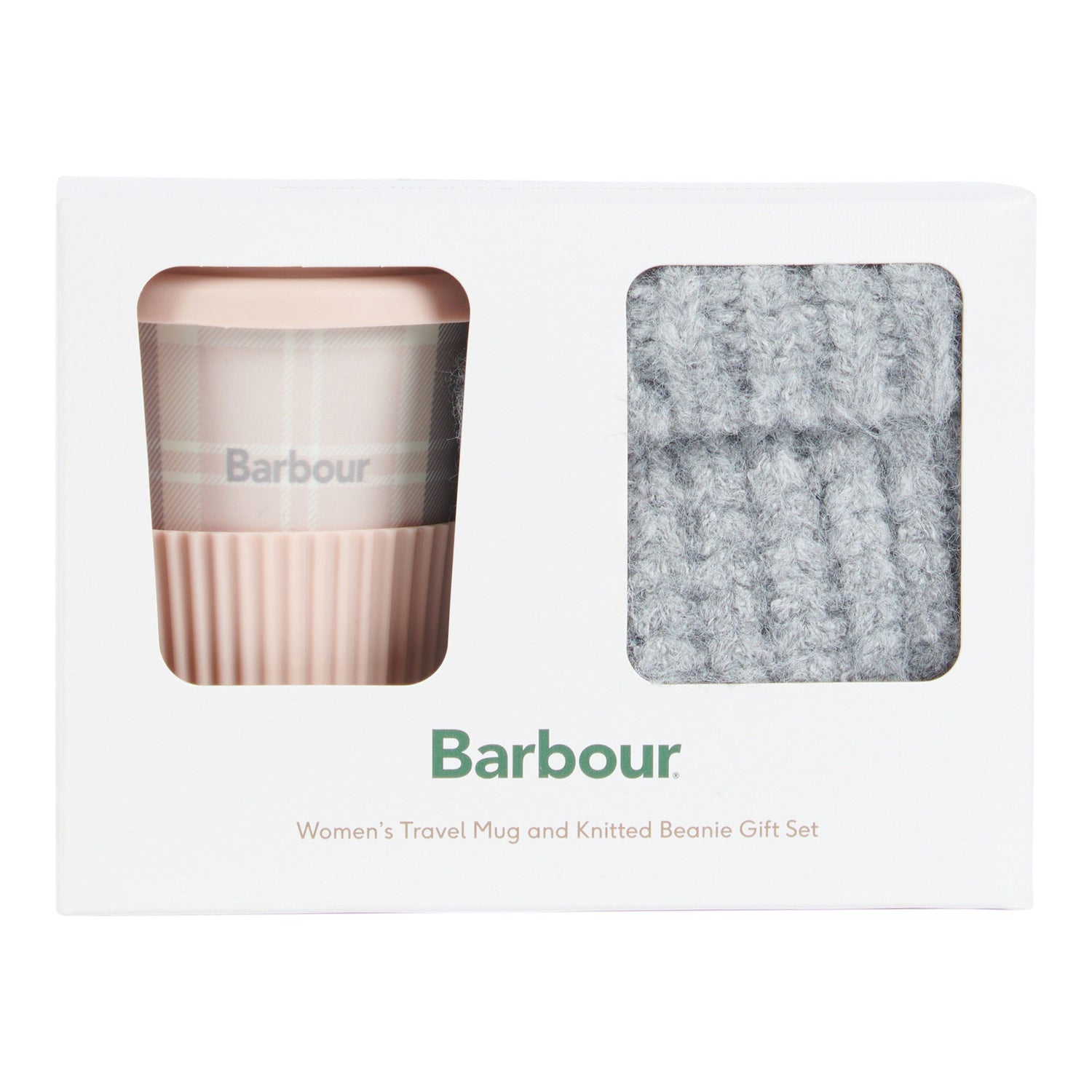 Barbour Travel Mug And Beanie Set