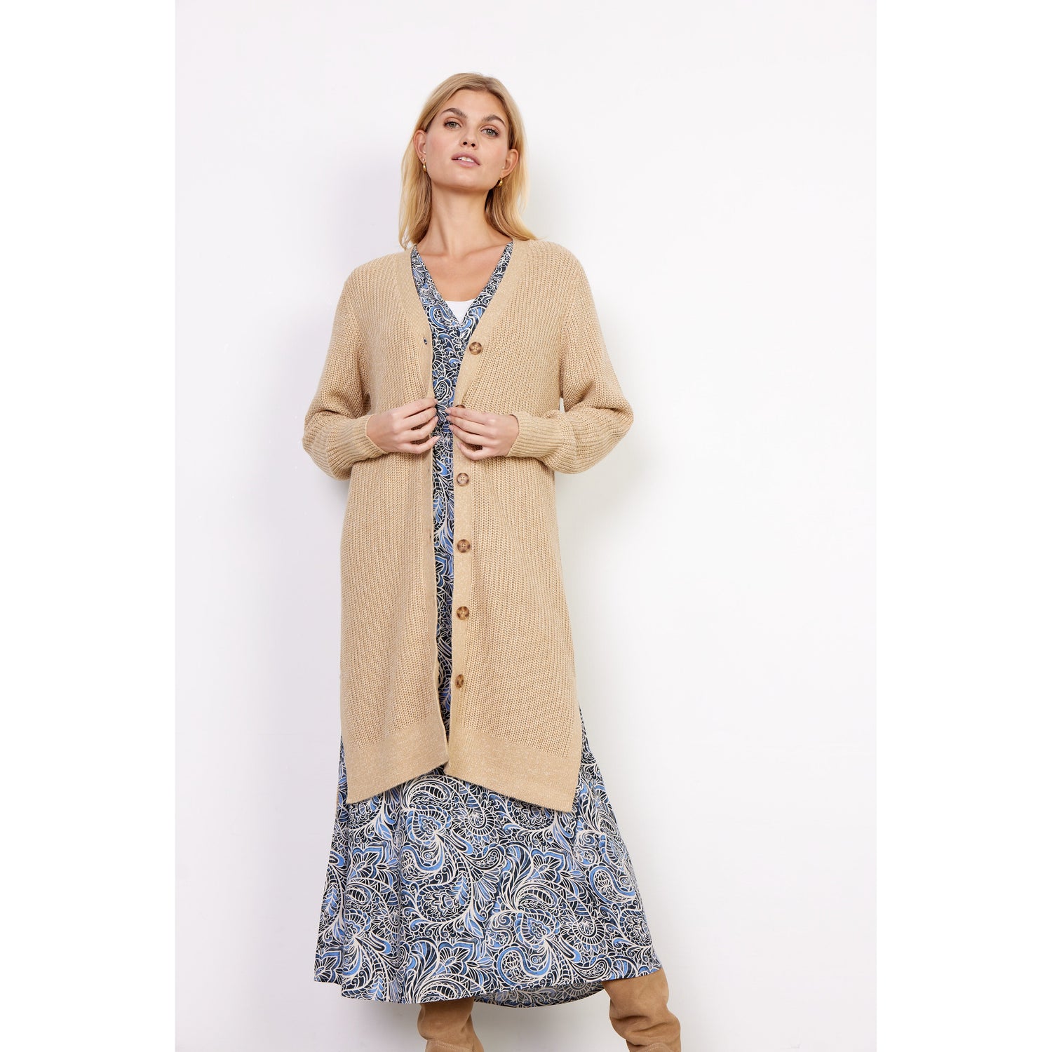Remone 17 Long Cardigan-Soya Concept-Blue Water Clothing