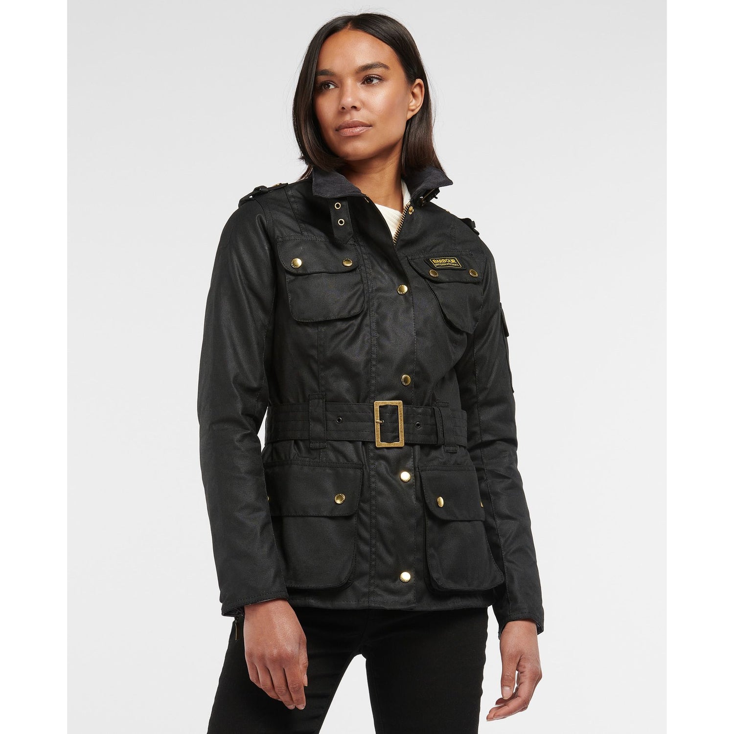 Ladies Waxed Jacket-Barbour-Blue Water Clothing
