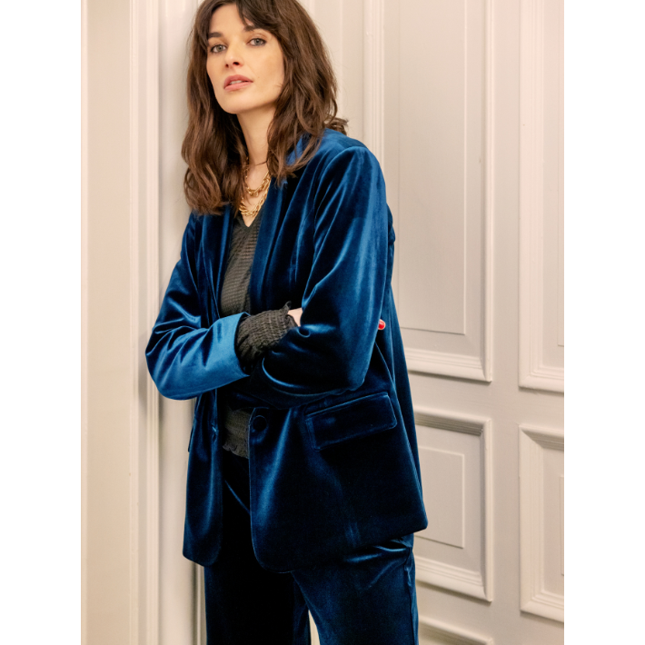 Donna Velvet Blazer – Blue Water Clothing