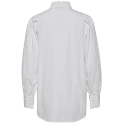 Fransa Hallie Long Sleeve Shirt White - escape