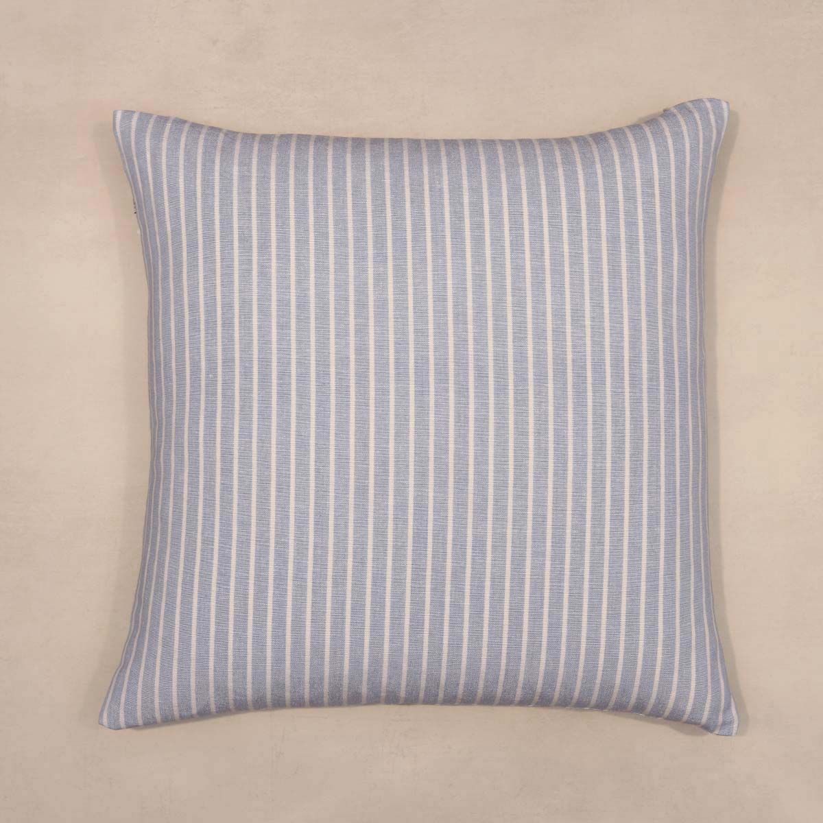 Narrow Light Seaside Stripe Cushion-Biggie Best-Blue Water Clothing